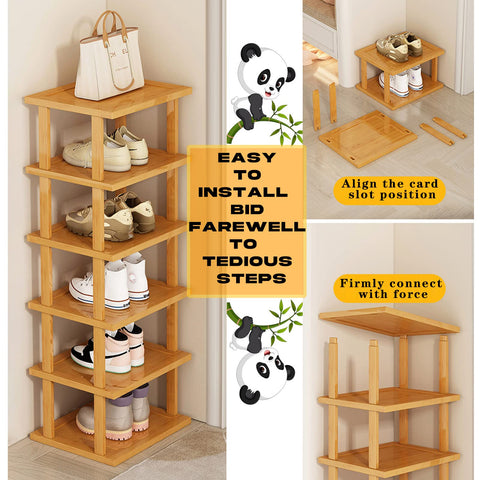 SAN HE 7-tier organizer maximizes small-space closets, entryways and bedrooms