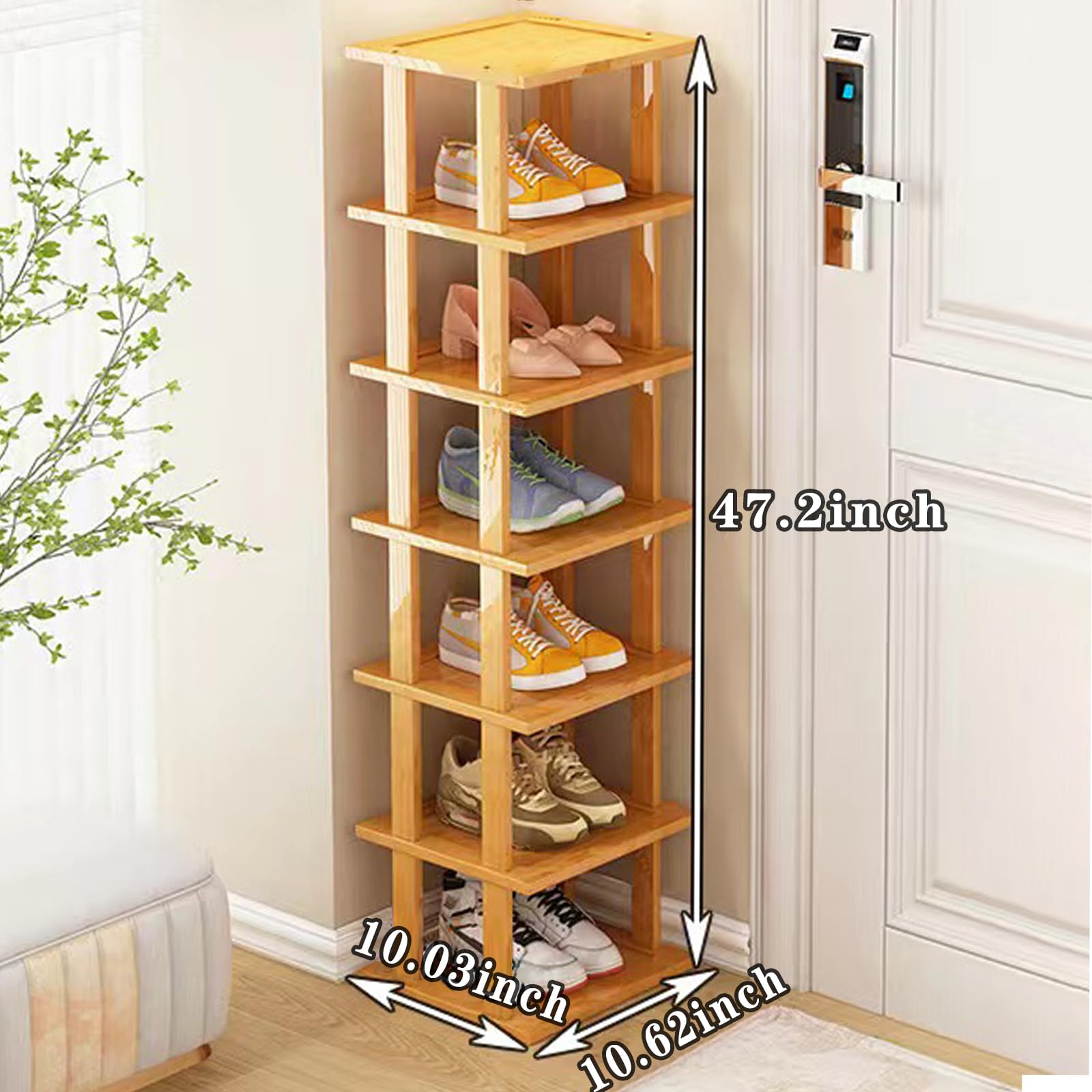 SAN HE 7-tier stackable design allows DIY customization under tables or wardrobes