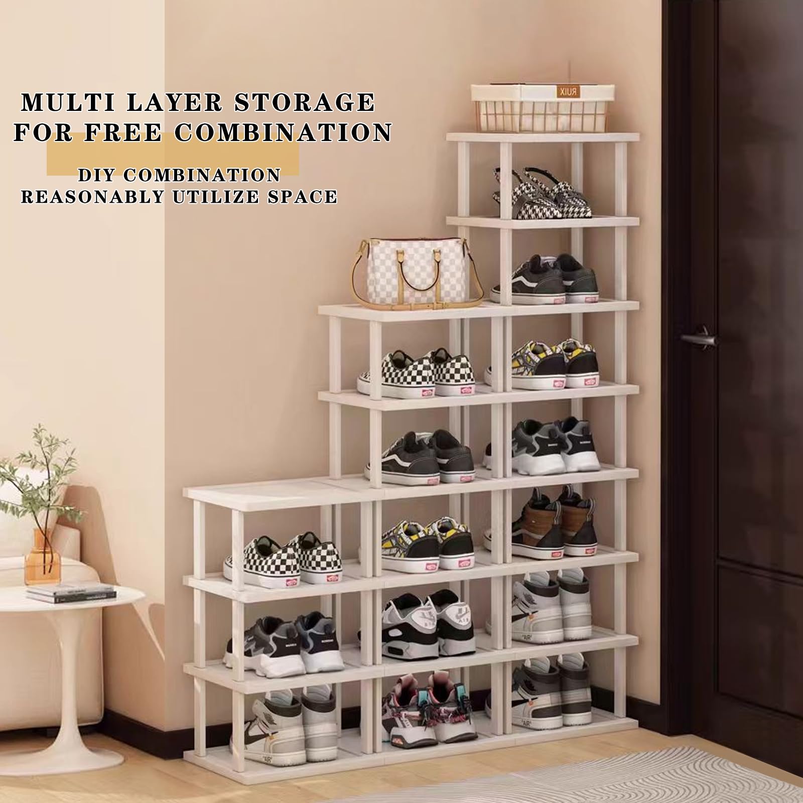 SAN HE tall rack adds a modern touch to any room.