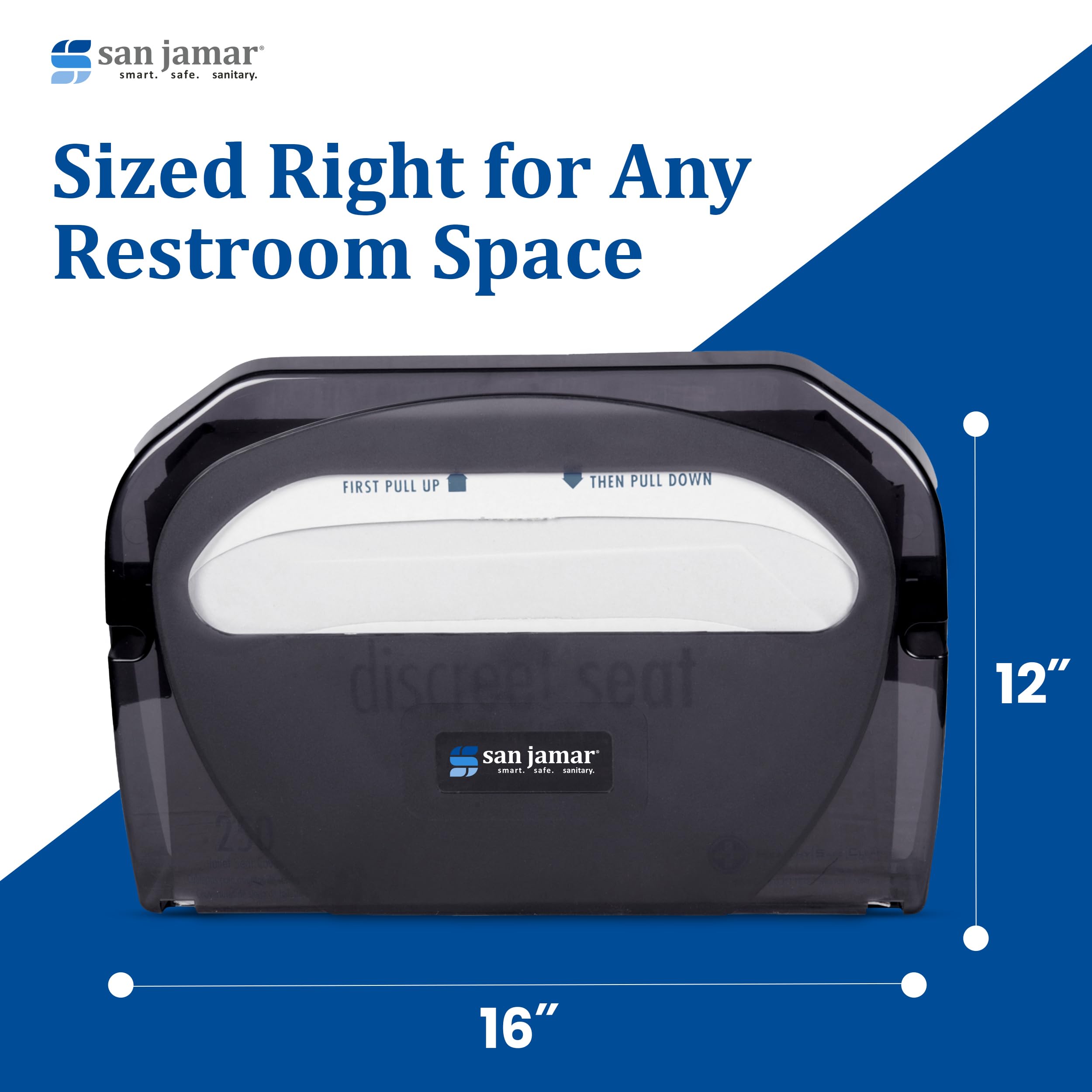 Compatible with most standard covers for easy restocking with San Jamar TS510TBK.