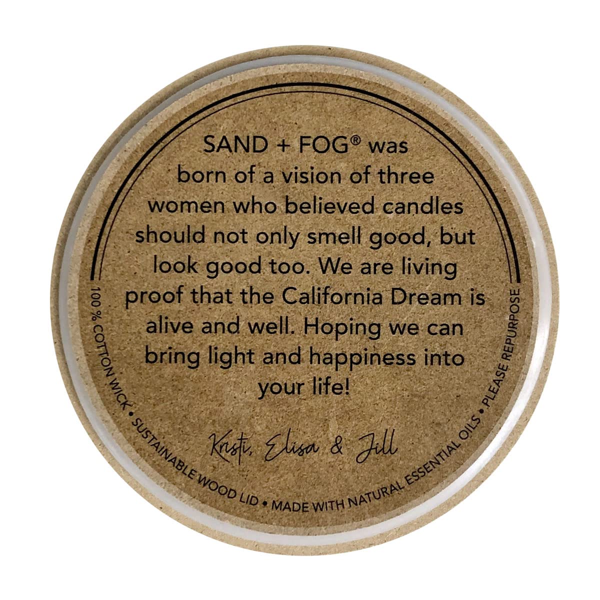 Sand + Fog California Beach House candle not only scents a room, but elevates decor.