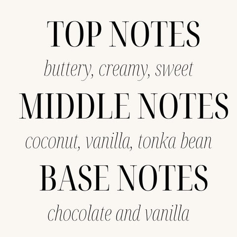 Sand + Fog Vanilla coconut tonka notes promise warm, inviting aroma.