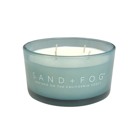 Sand + Fog Crescent Bay coastal fragrance highlights driftwood and ocean breeze vibes.