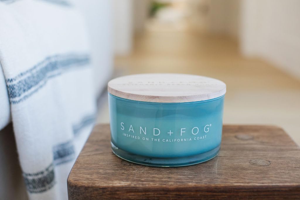 Sand + Fog Cocktail Table Ready candle adds style to lounges and countertops.