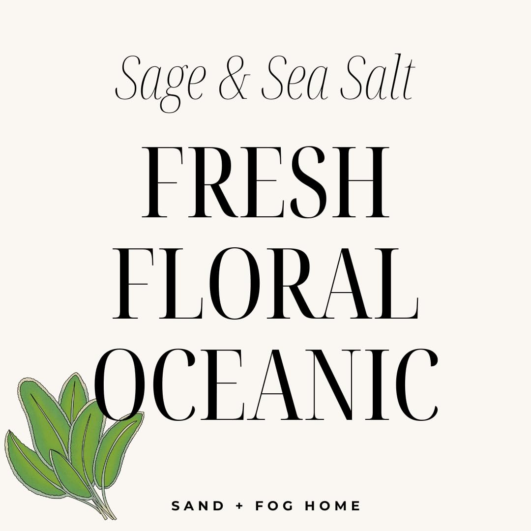 Sand + Fog 100% cotton wick ensures a clean, even burn