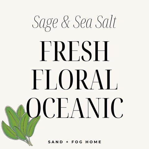 Sand + Fog 100% cotton wick ensures a clean, even burn