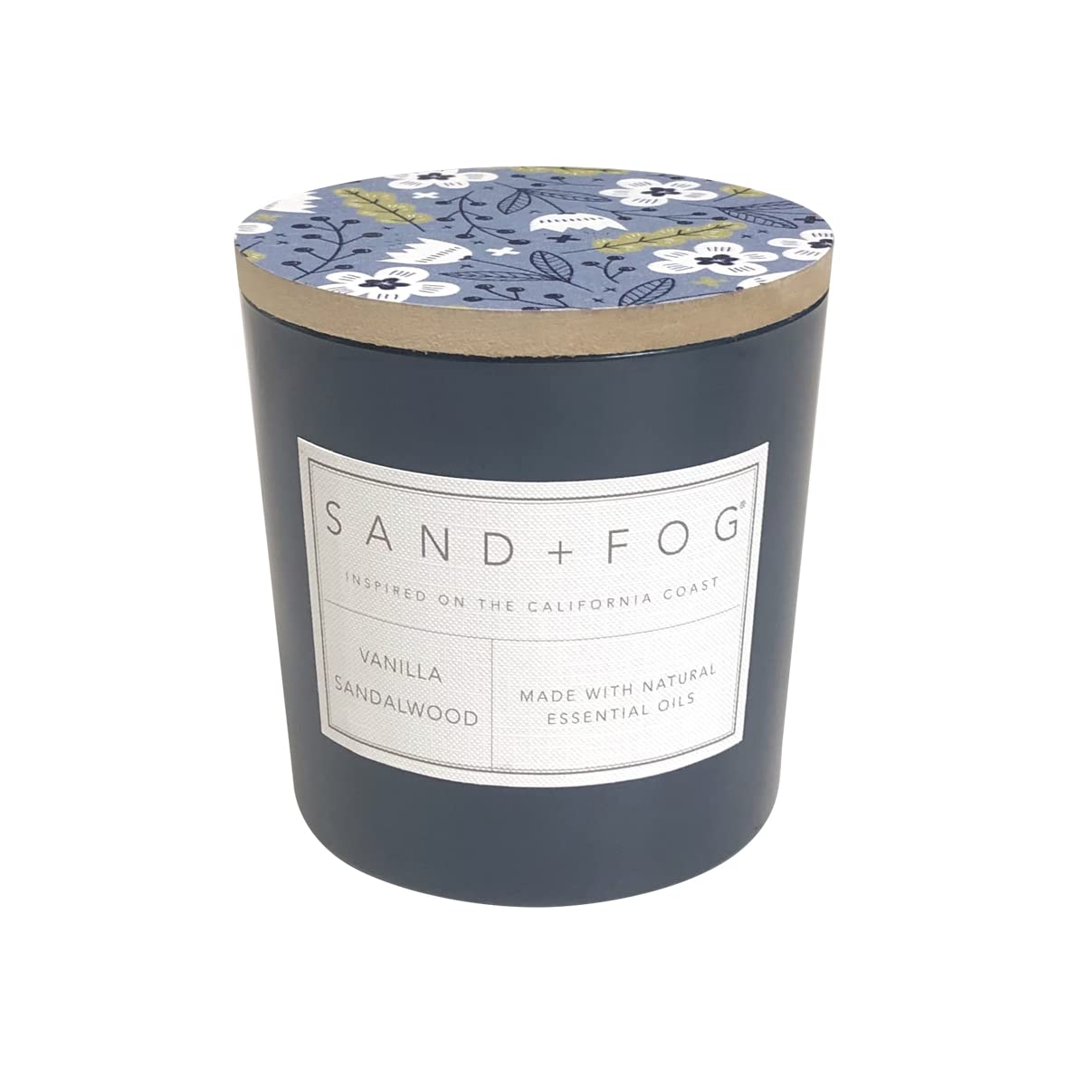 Sand + Fog Vanilla Sandalwood jar candle with a 3-wick setup for even burning.