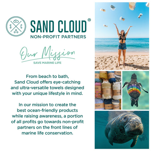 Sand Cloud Marine Life Donation design supports ocean conservation.