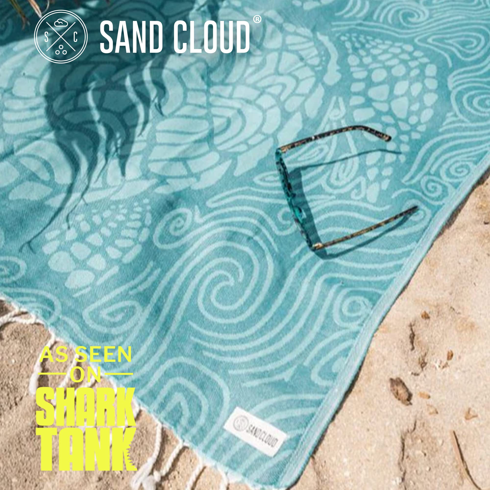 Sand Cloud Sand-Resist Fast-Dry towel ideal for quick sandy cleanup.