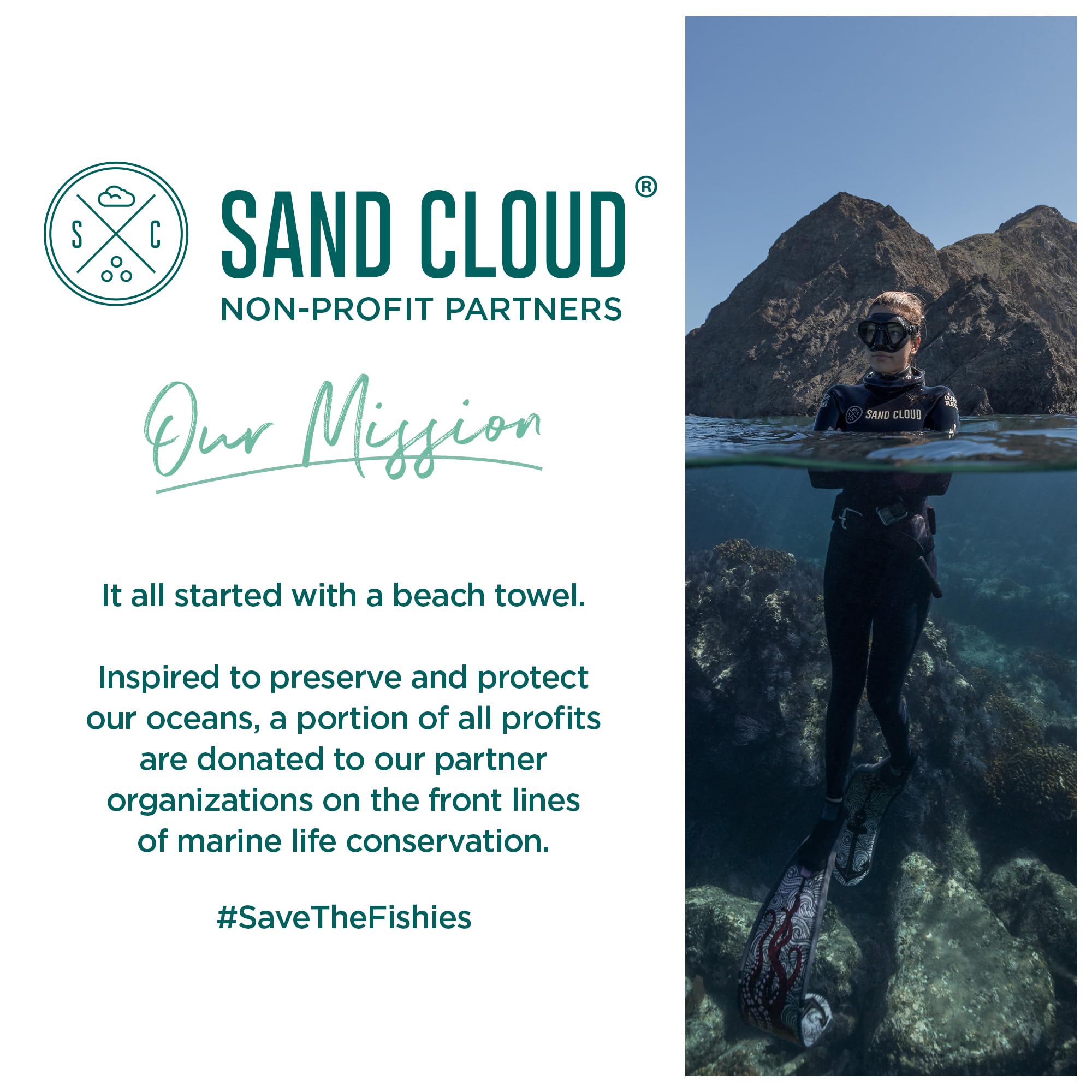Sand Cloud Use-case: Beach, Picnic, Yoga—lightweight and versatile.
