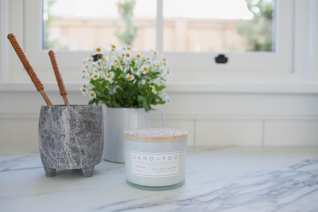 Sand + Fog Ocean Mist wax texture suggests long-lasting fragrance throughout the day