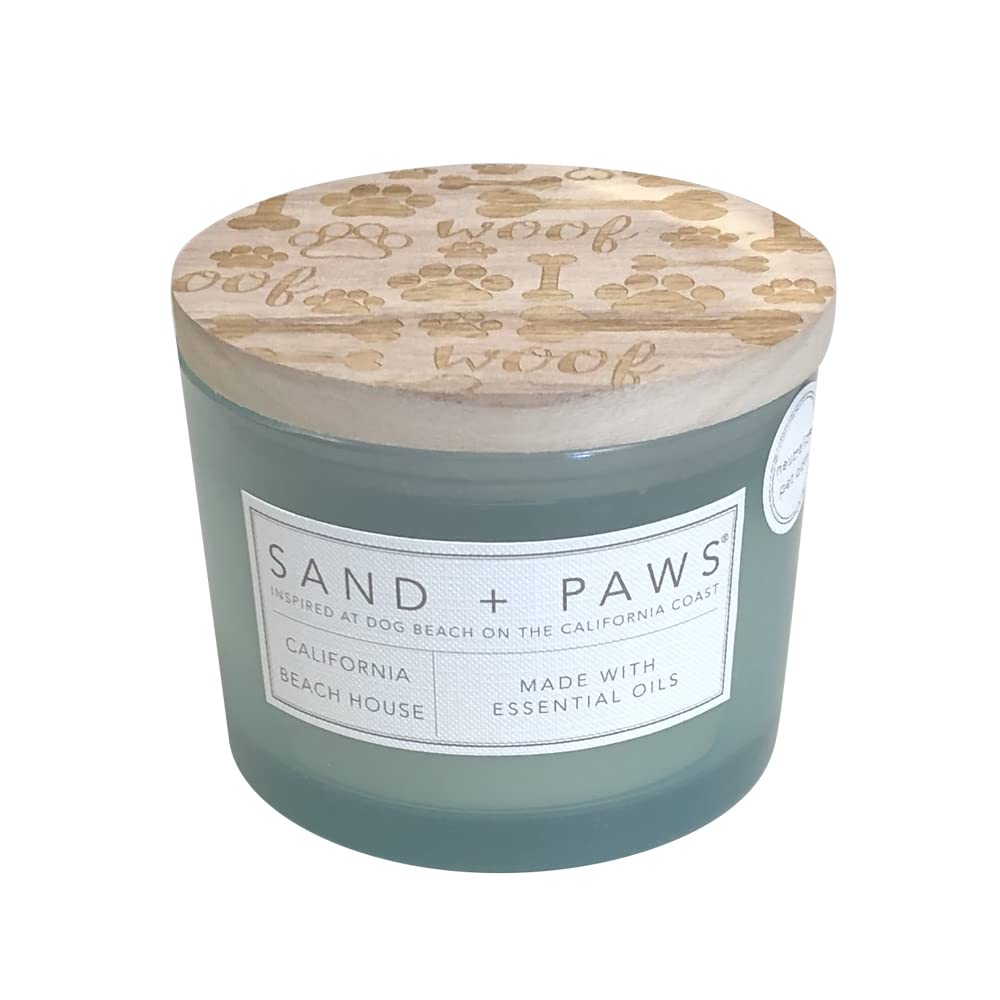 Sand + Paws Clean Waves jar shown with a stylish lid, ideal for modern living spaces and odor control