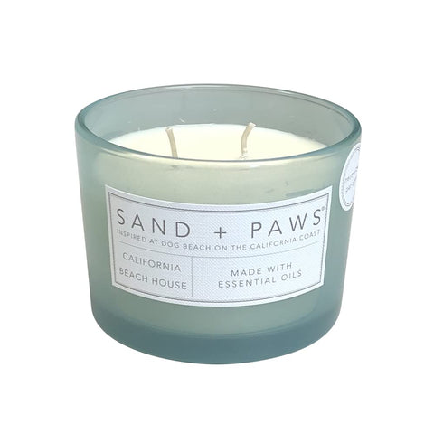 Sand + Paws decorative lid featuring artwork that complements home décor