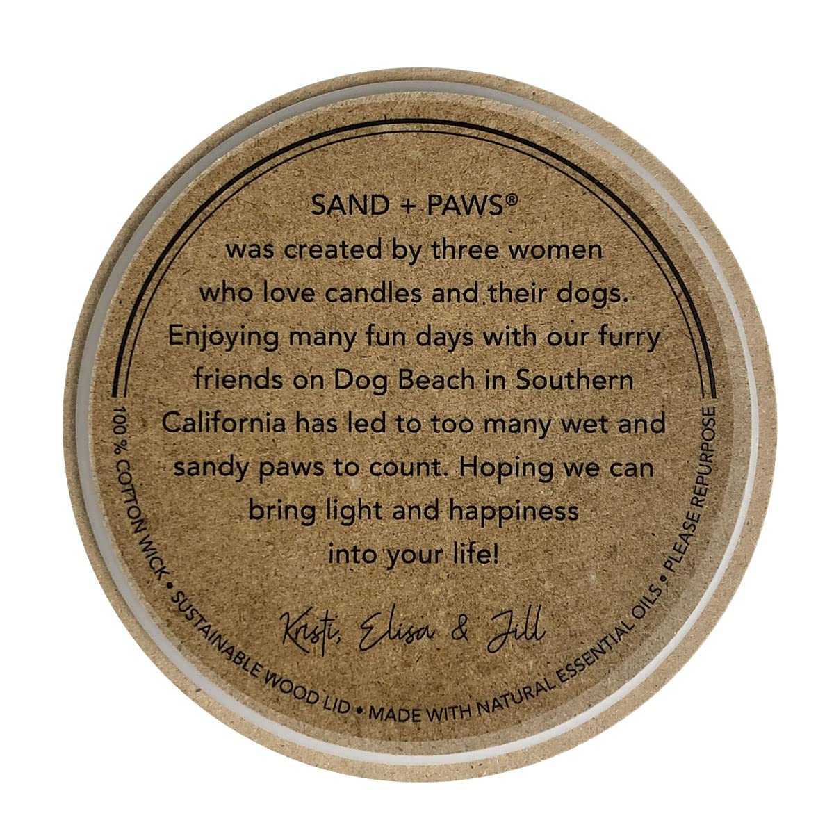 Sand + Paws mid and base notes create warm ambiance.