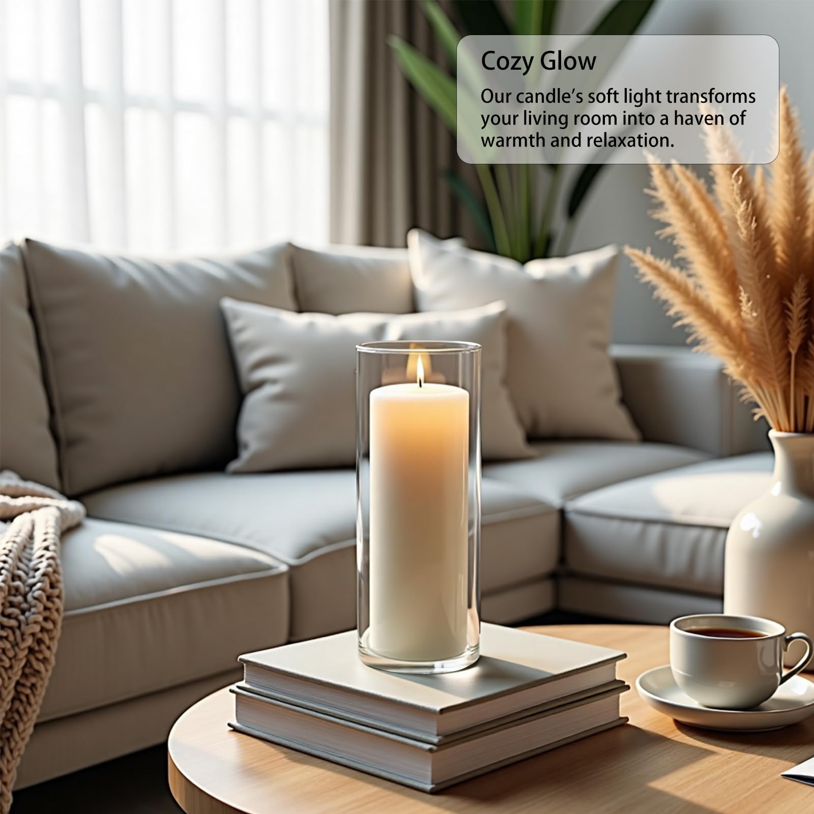 Sandraheer heat-resistant borosilicate glass for crystal-clear holders.