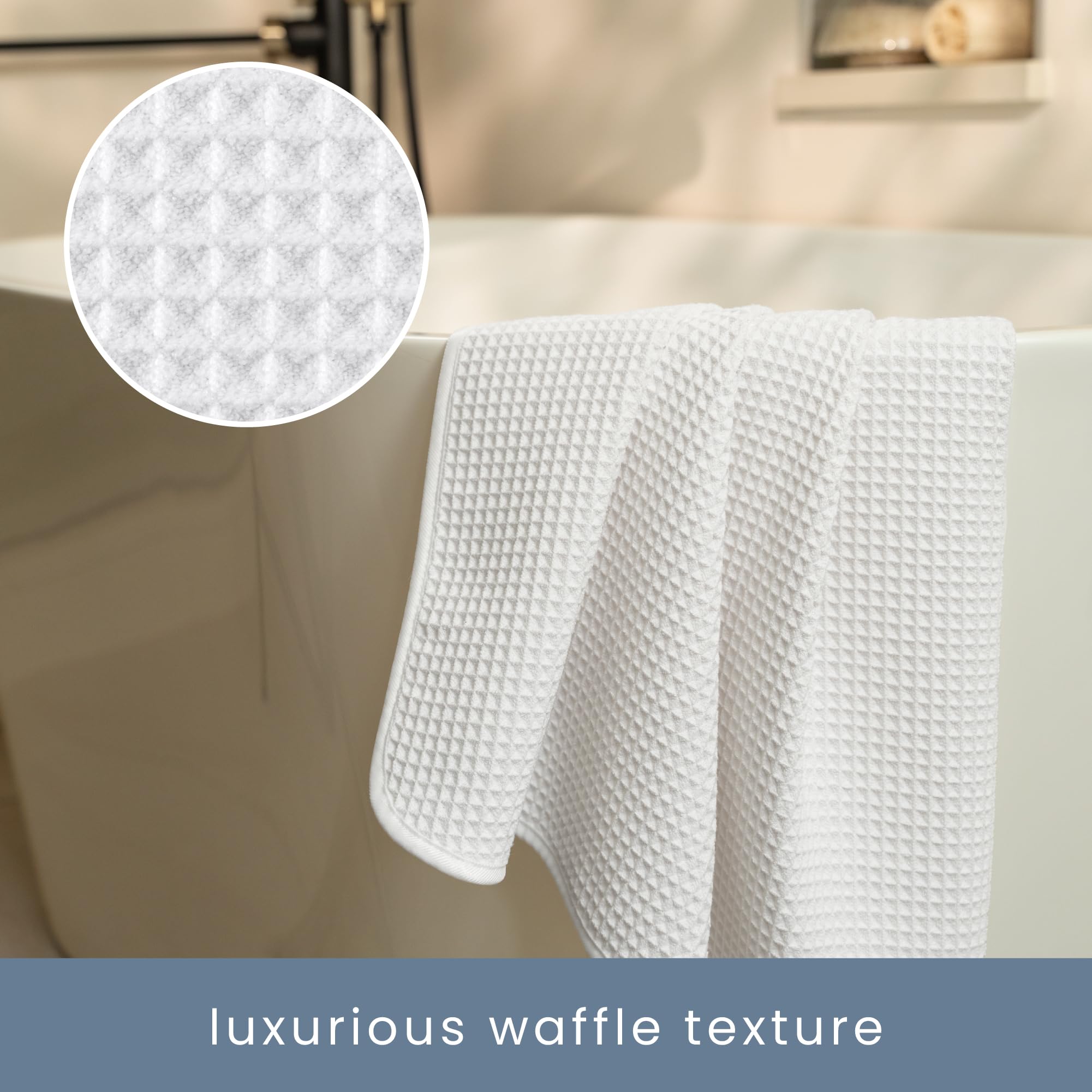 S&T INC. Aura towels drying quickly after shower or swim.