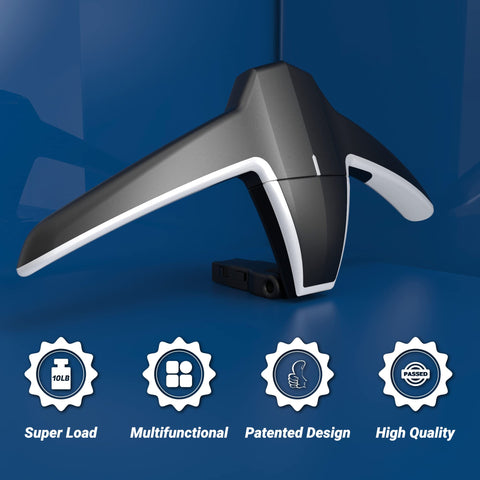 Sandure detachable multifunction hanger demonstrates versatility by converting to a closet hook.