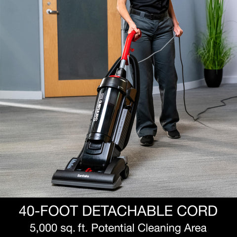 Sanitaire Force detachable power cord for quick cord changes.