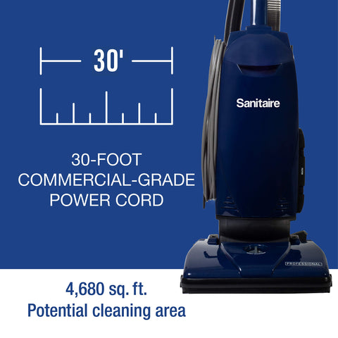 Sanitaire SL4110A 30-foot cord covering large cleaning areas