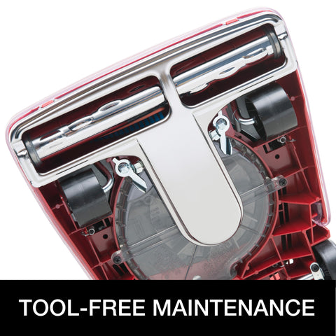 Sanitaire Tradition vacuum offers six-position height adjustments for varied flooring.