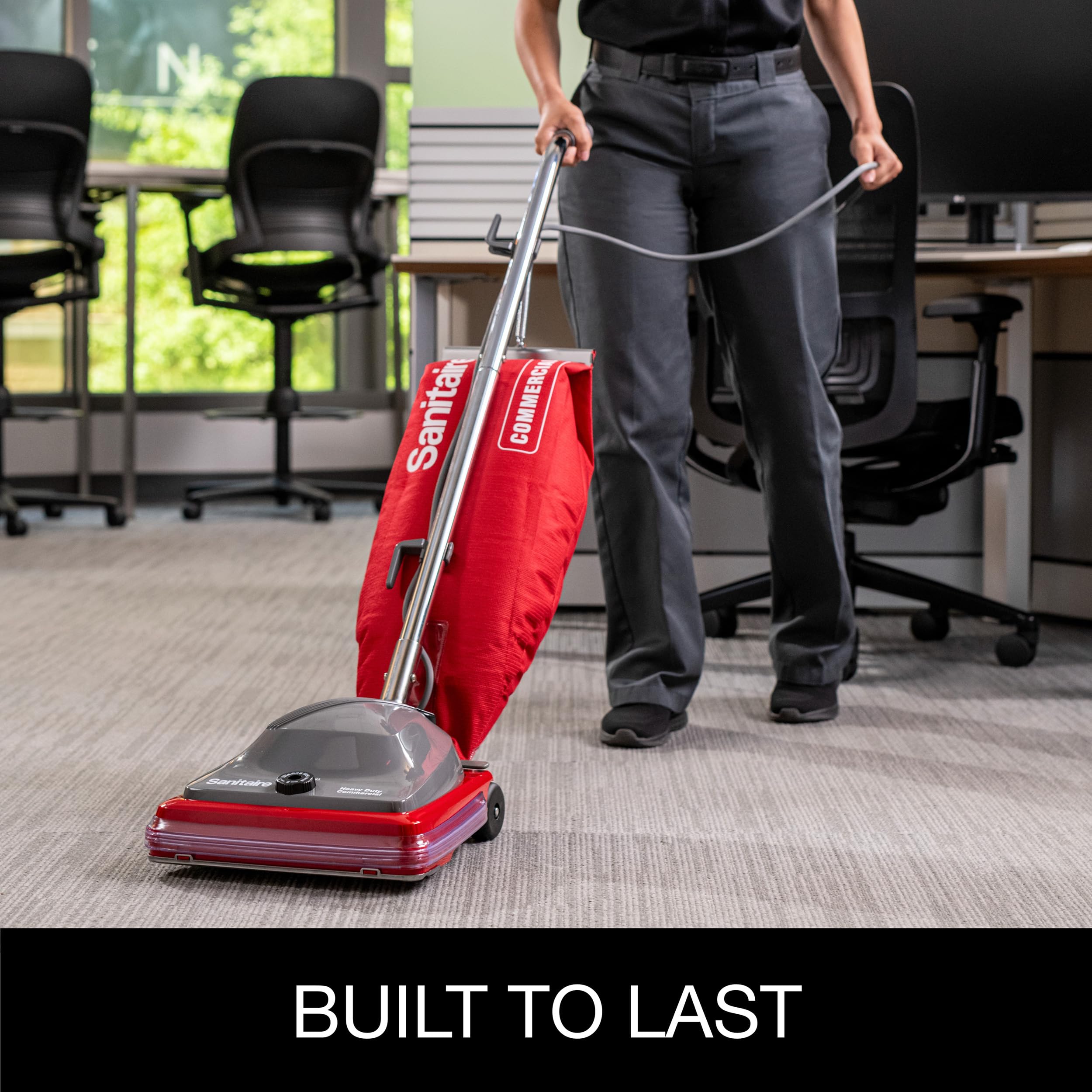 Sanitaire Tradition Vibra Groomer II agitates carpet fibers for deep cleaning.