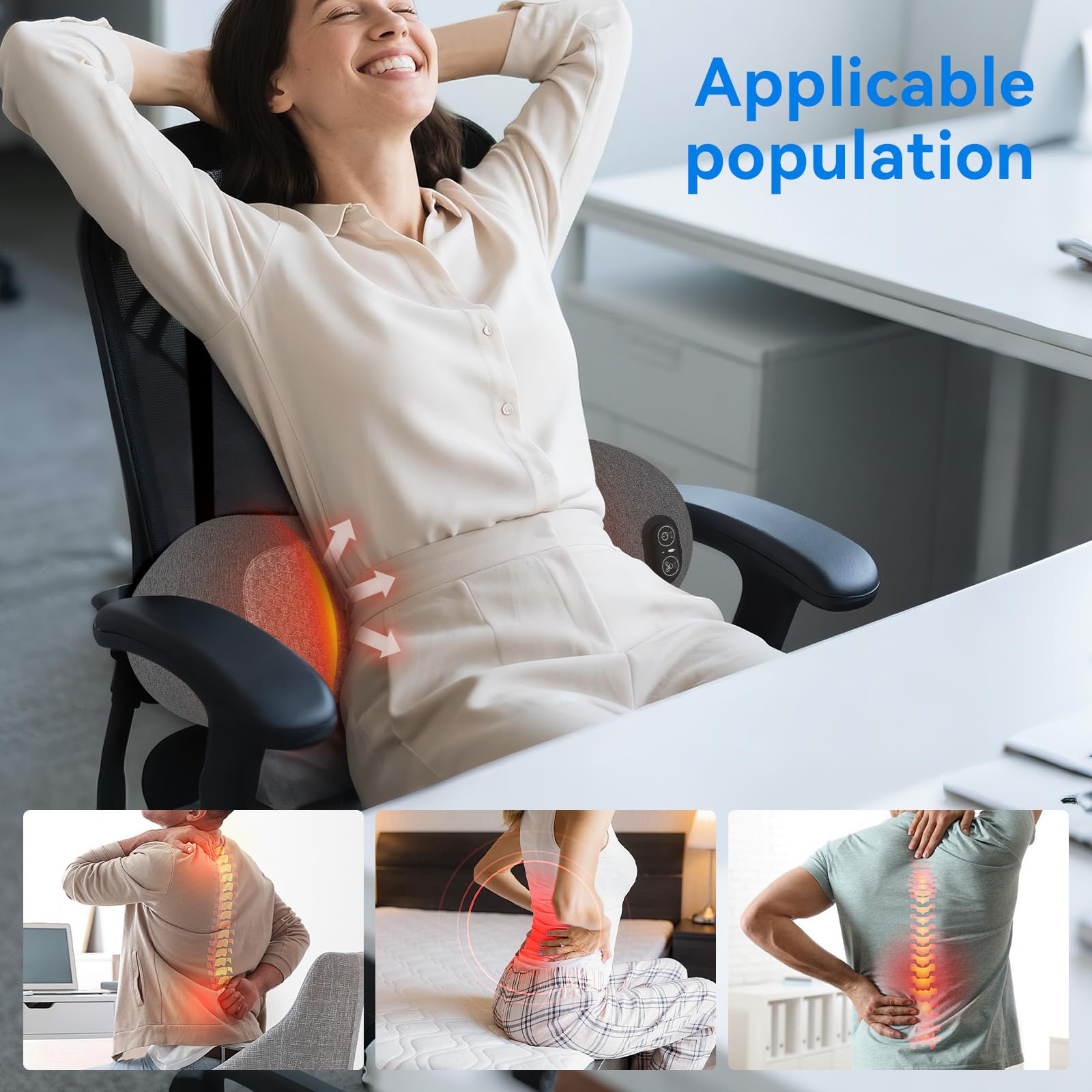 Sanivor FSA/HSA eligible back massager for flexible spending accounts.