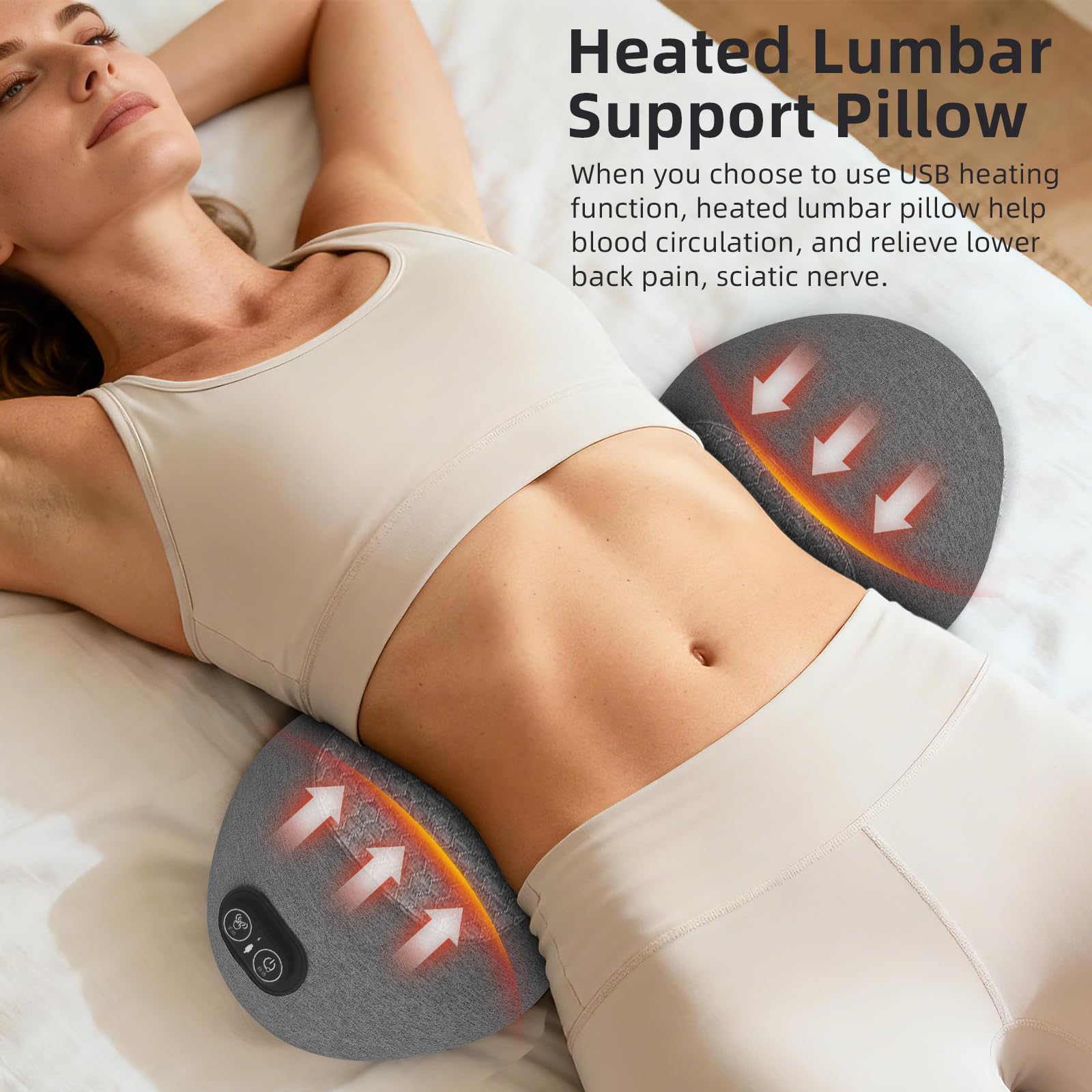 Sanivor heat therapy mode provides gentle warmth to ease tired muscles.