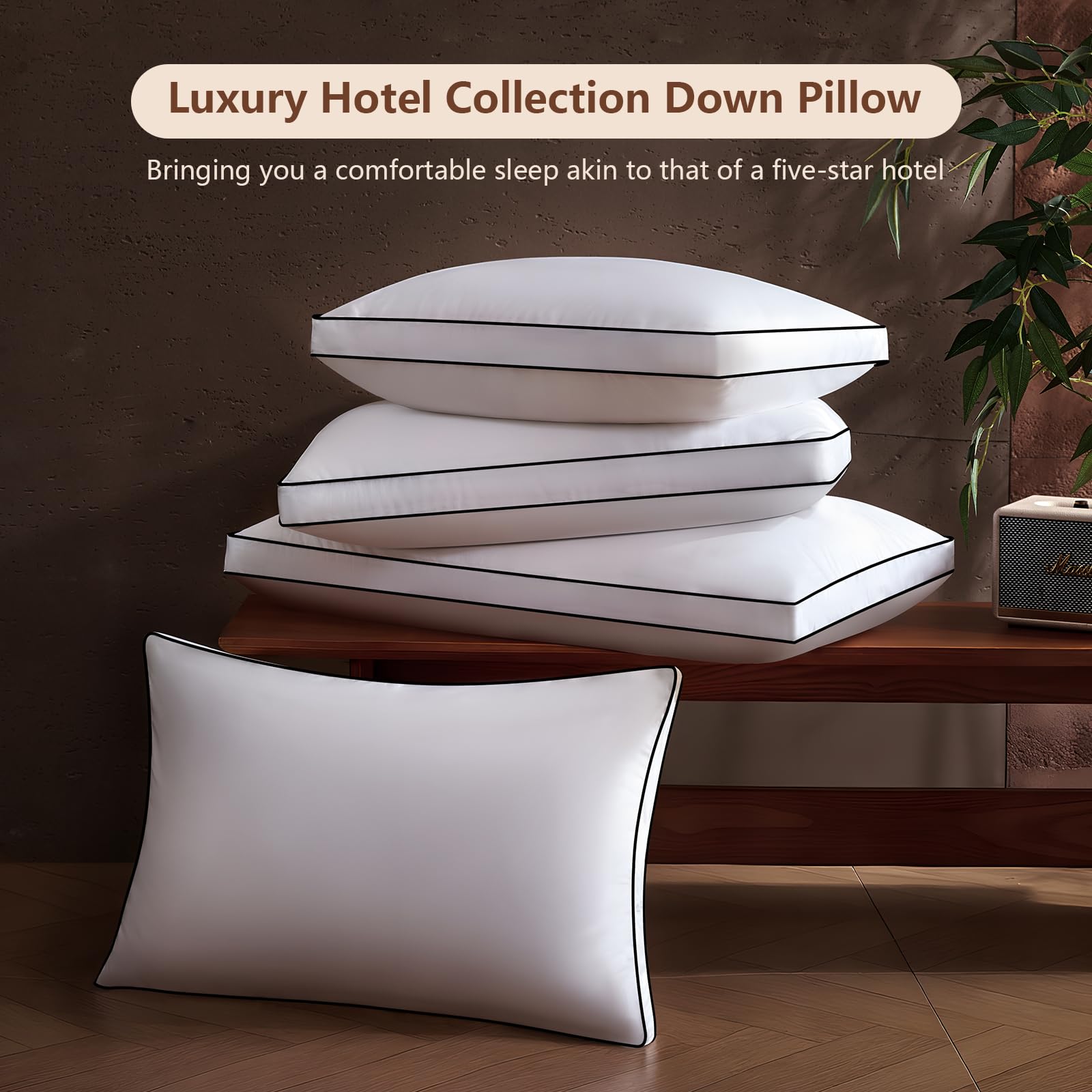 Sanivosily King 2-pack on bed demonstrates balanced support for side sleepers.
