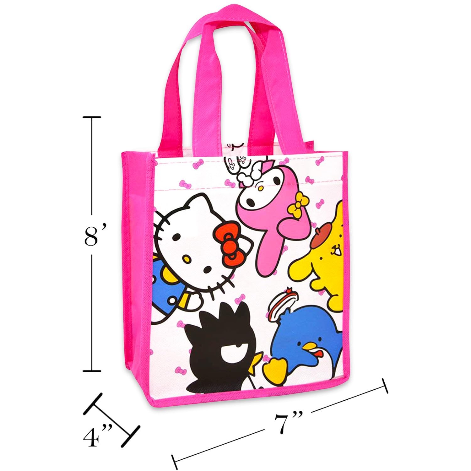 Hello Kitty and Friends tote bag design featuring Hello Kitty and friends for kids