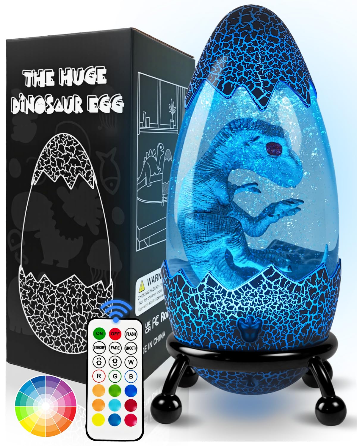 SANZHIGUO Dinosaur Egg Lamp close-up glow for gentle night lighting