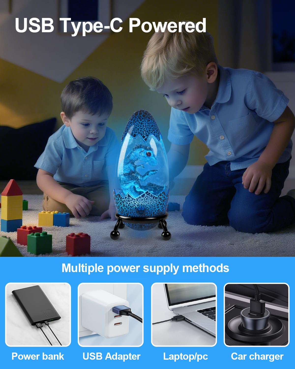 SANZHIGUO Dinosaur Egg Lamp gift-ready packaging presentation