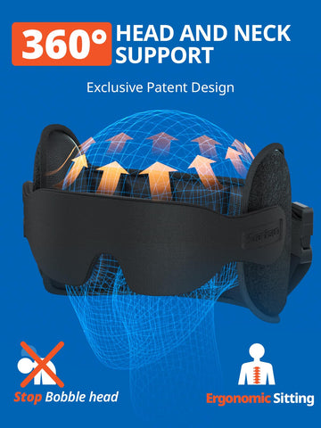 SARISUN 360° ergonomic pillow supports any sleeping position