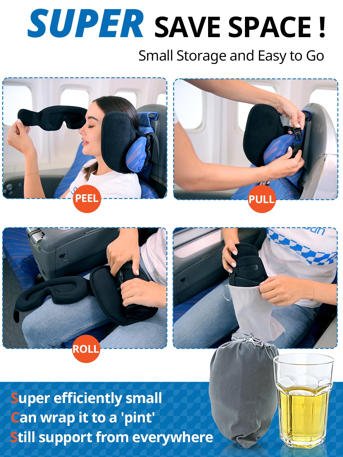 SARISUN travel essential for long flights and road trips