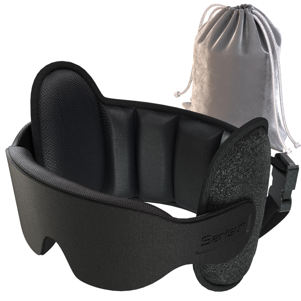 SARISUN upgraded travel pillow with 360° support for stable sleep on planes