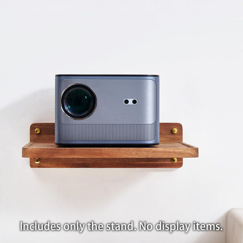 Sarufo wall-mounted shelf installation template with mounting hardware