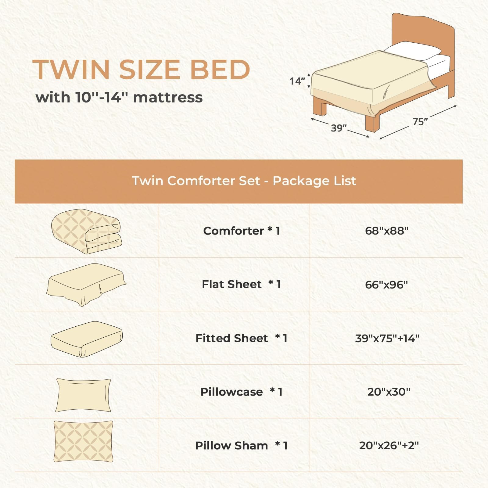 Sasttie reinforced stitching keeps fill evenly distributed for lasting comfort.