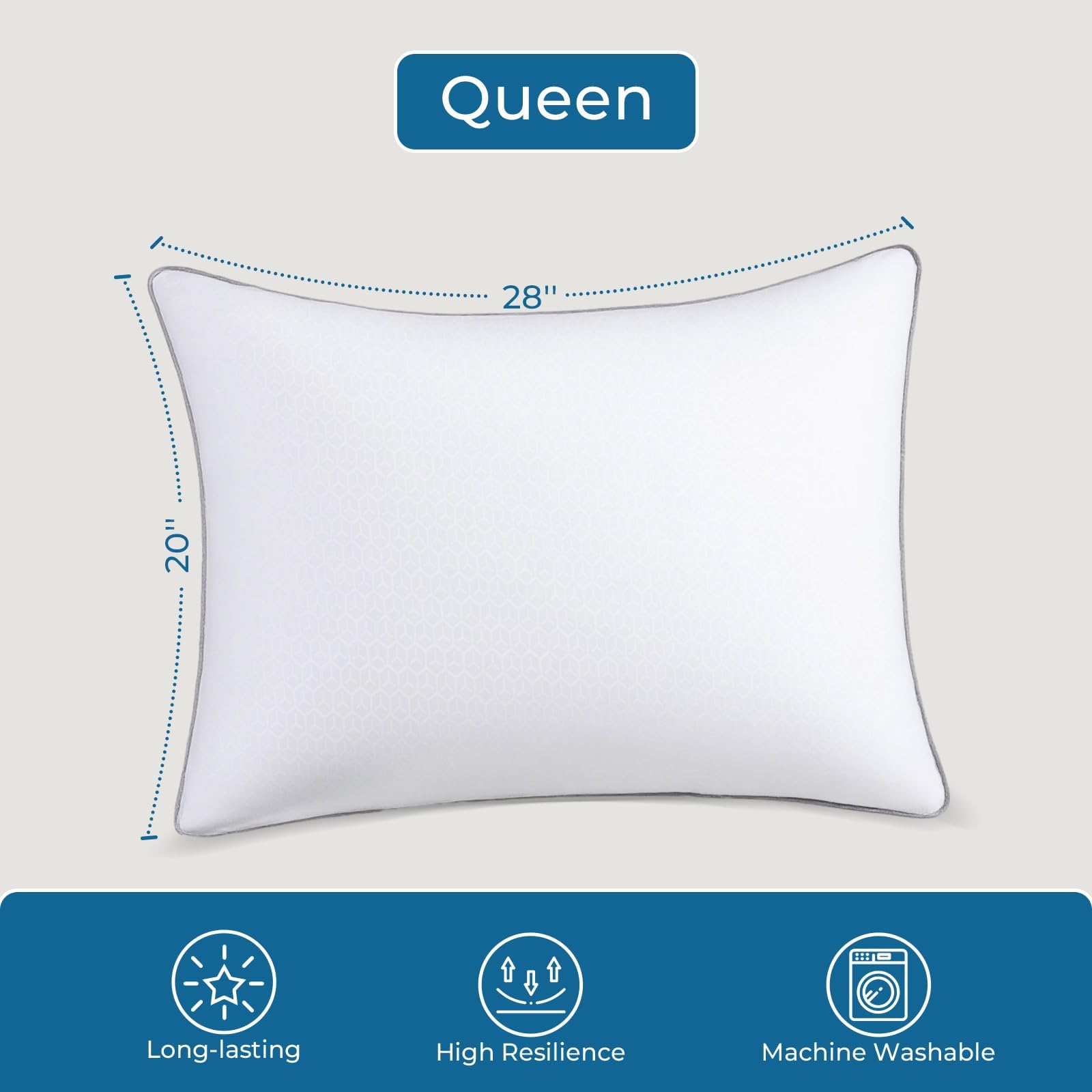 Sasttie pillow plush filling close-up demonstrates lasting plumpness for all-night support.
