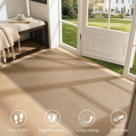 Sasttie front-door mat with non-slip back improves doorway safety and stability.