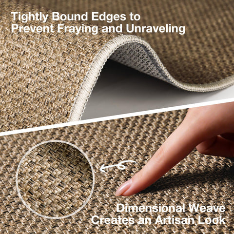 Sasttie rug with heavy-duty TPR backing stays put on busy floors.
