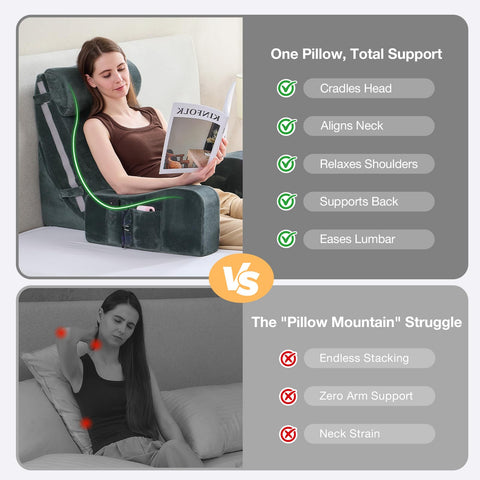 Sasttie Memory-Foam Back Support delivers plush comfort and durable structure.
