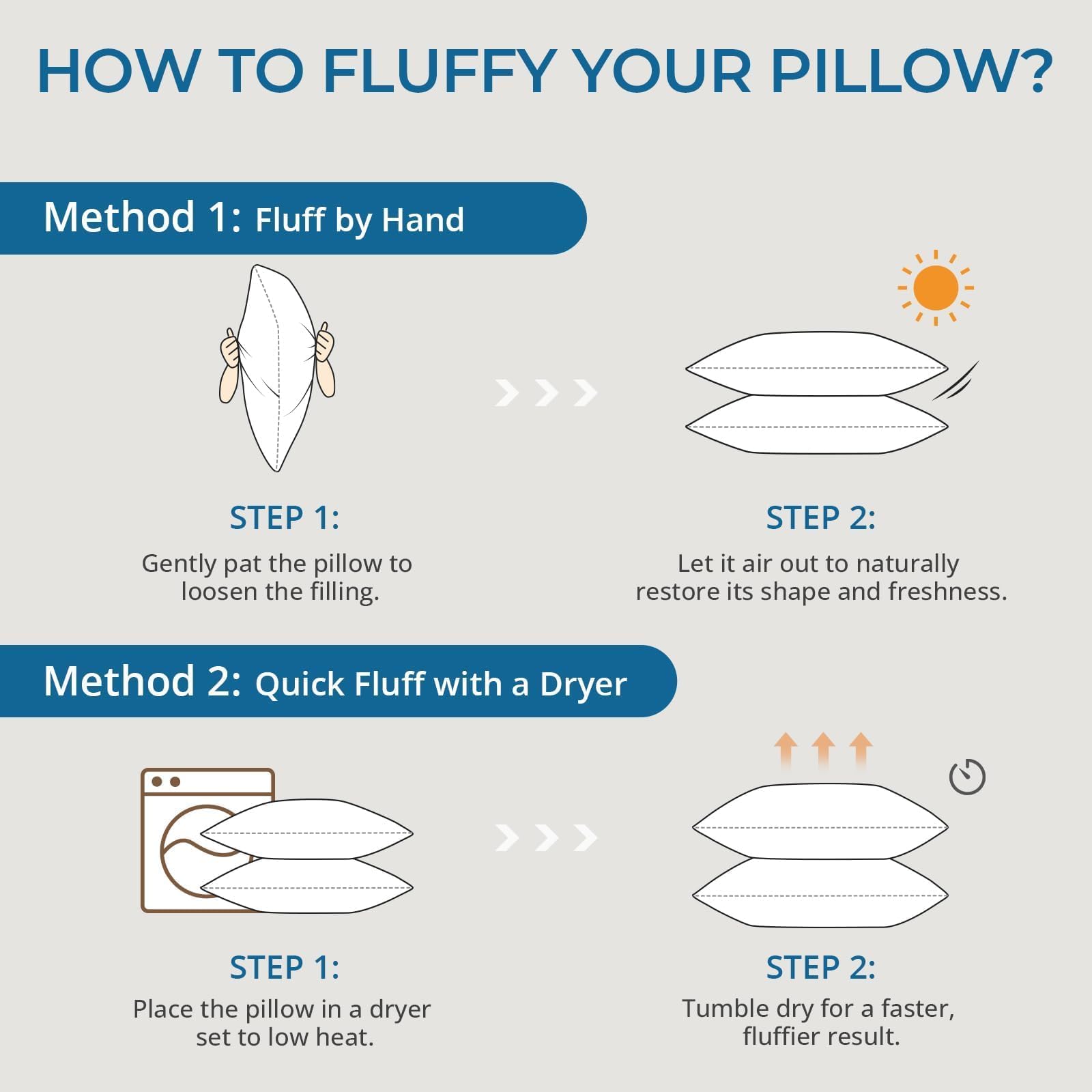 Sasttie four-pack pillows ready to refresh your bed