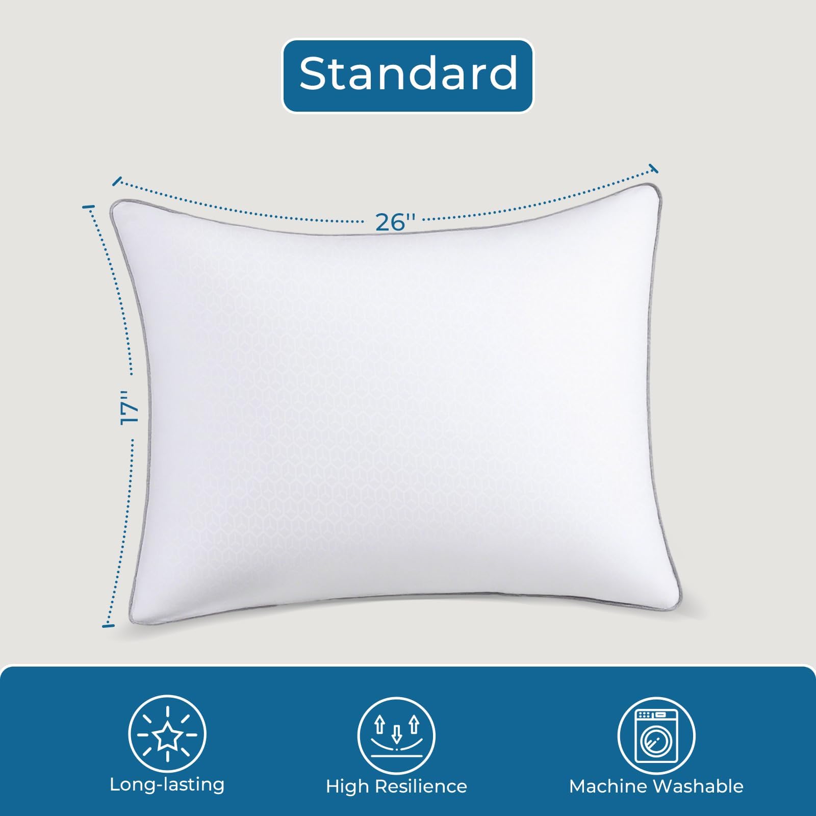 Close-up of Sasttie pillow showing embossed geometry pattern.