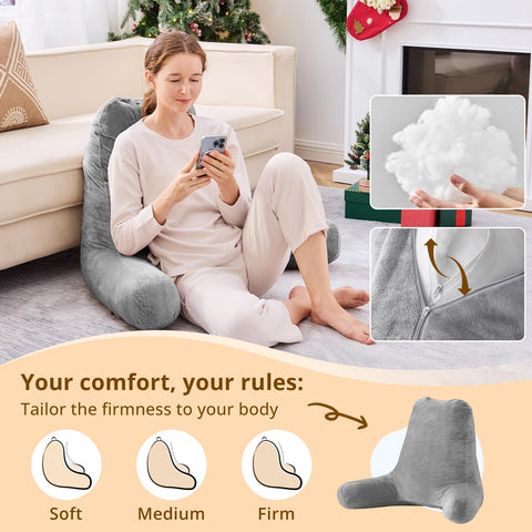 Sasttie pillow with built-in handle for easy moving around home