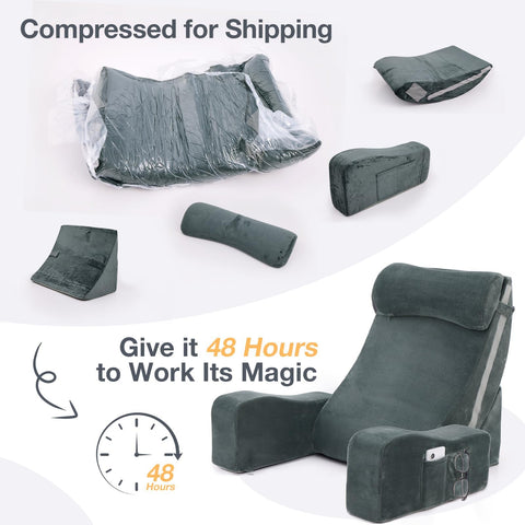 Sasttie Reading-Gaming-Relaxing Pillow suits daily lounging and focused tasks.