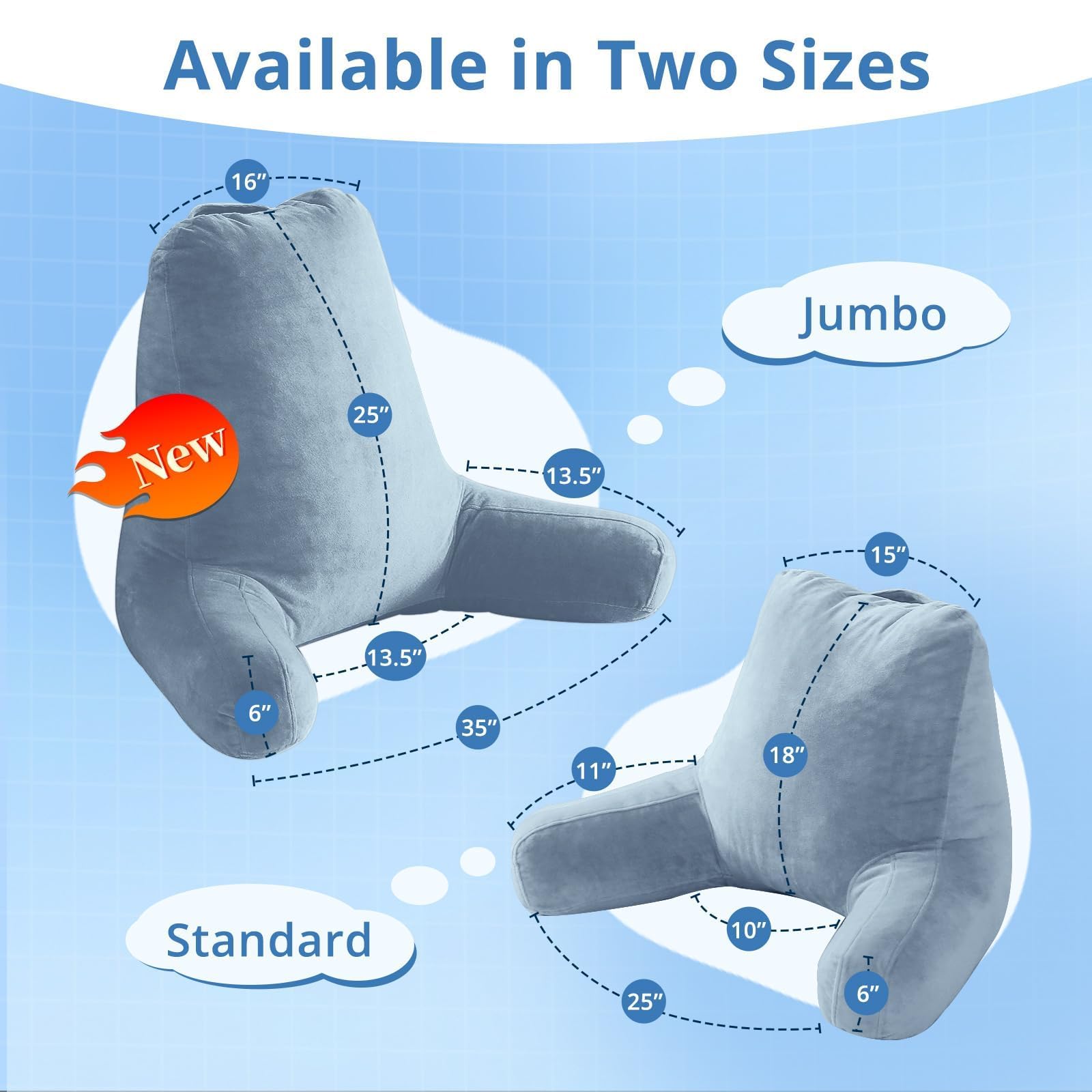 Sasttie reading pillow with arm support for relaxed reading