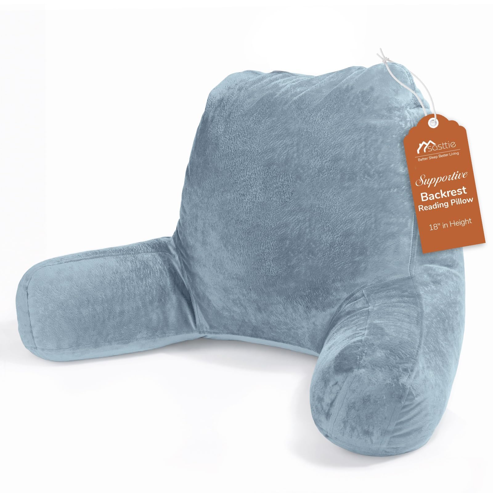 Sasttie reading pillow backrest in bed for comfortable sitting up