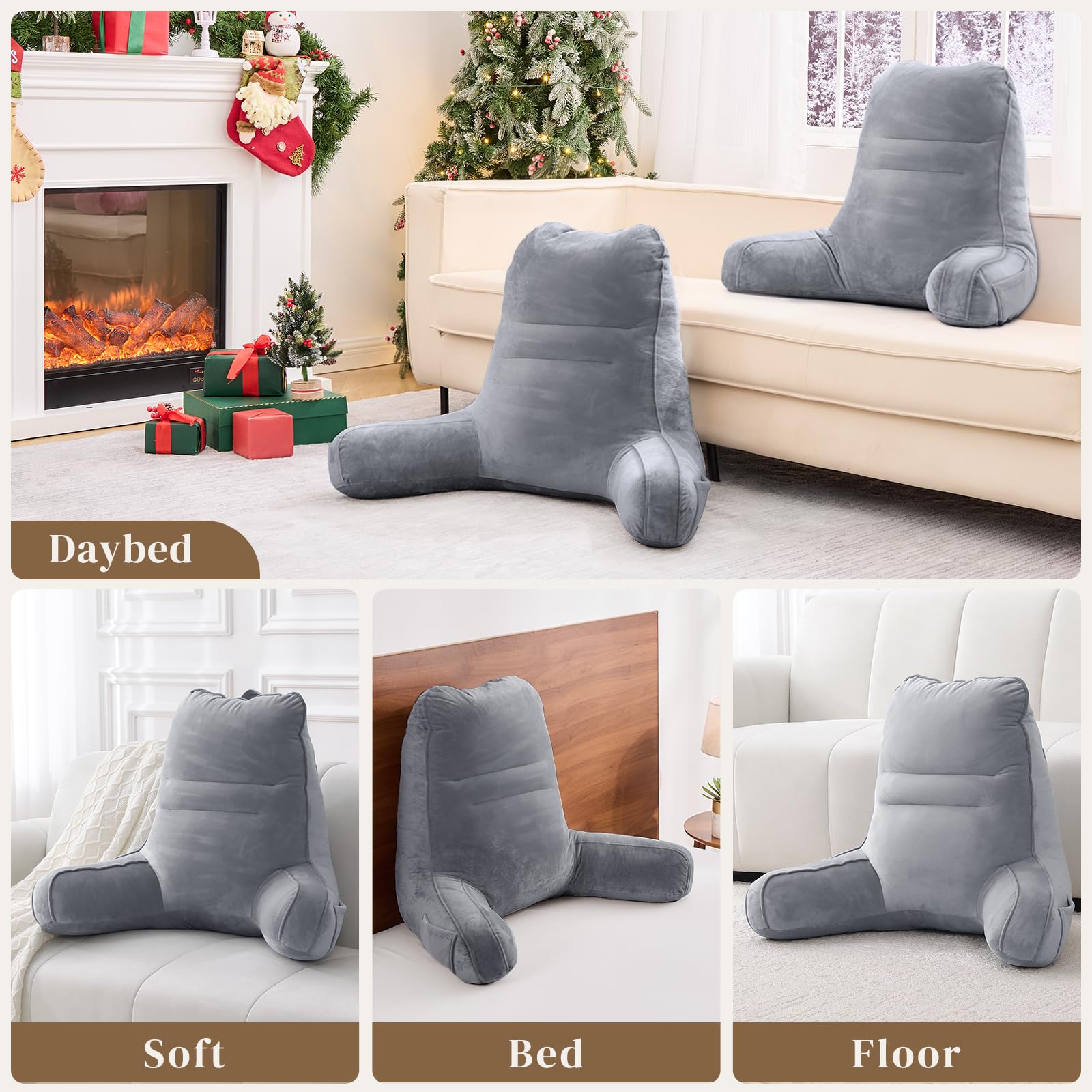 Sasttie Reading Pillow suited for bed reading and relaxing use