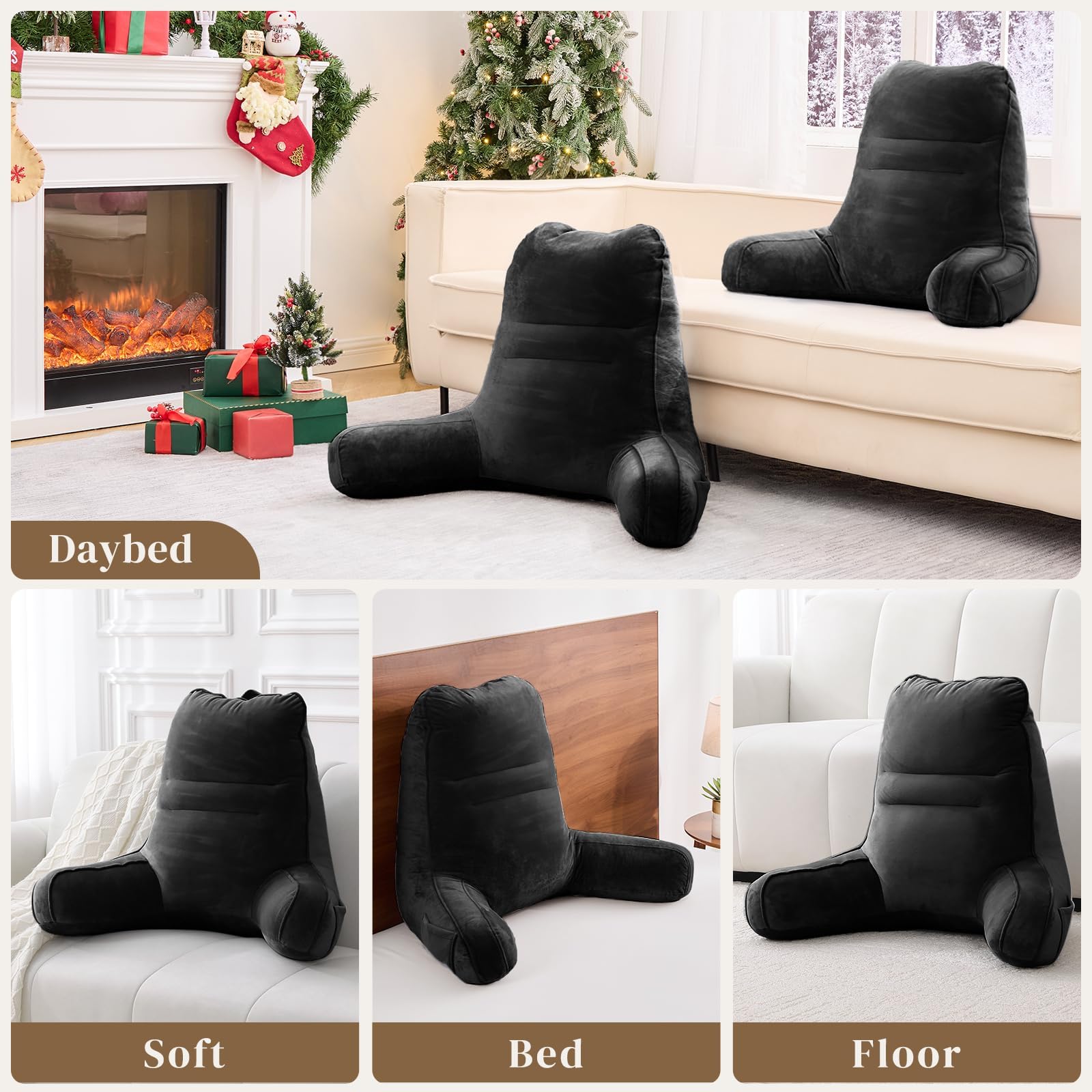 Sasttie Reading Pillow is ideal for bed relaxation and reading sessions.