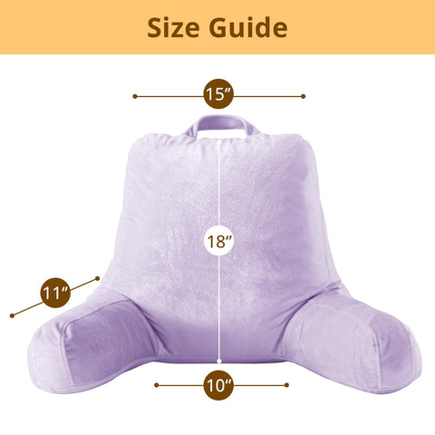Sasttie back rest on bed creates a comfortable reading position