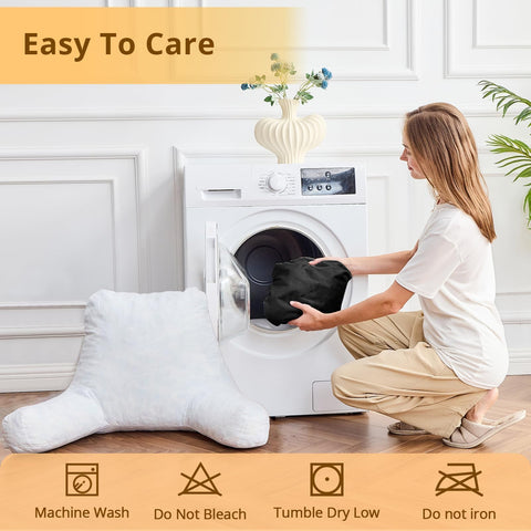 Sasttie Reading Pillow features premium filling for lasting comfort.
